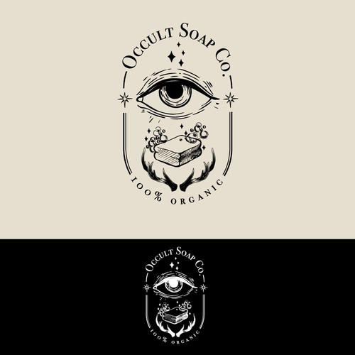 Design a dark rustic “witchy” themed logo for our soap company Design by MonchoEstudio