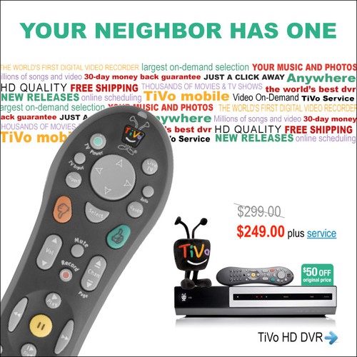 Banner design project for TiVo Design by becca matthews