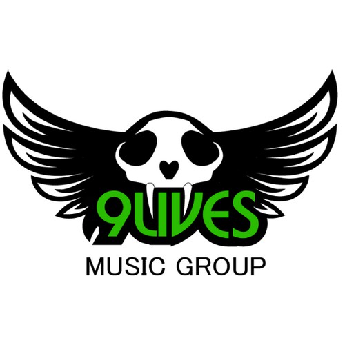 9 Lives Music Group Record Label LOGO Design by RVG