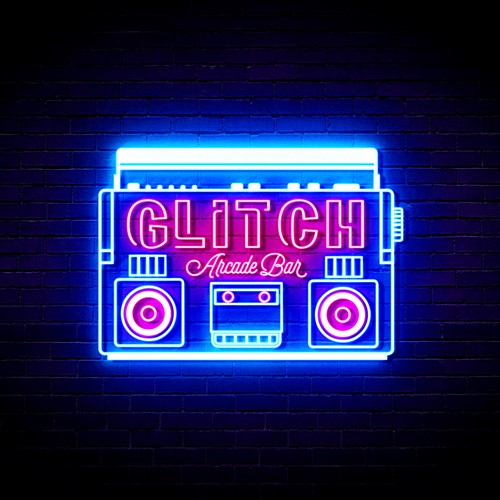 The Glitch Bar + Arcade Logo Design - 48hourslogo