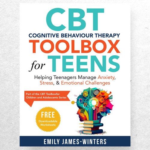 Create a unique and eye-catching book cover that would appeal to teenagers struggling with anxiety Design by ryanurz