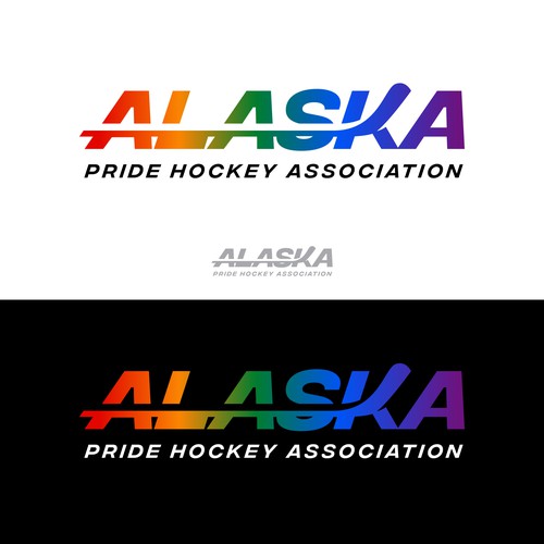 "Alaska Pride Hockey Logo" winning Banner ad