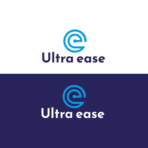 Ultra Ease Logo signalizing relief and ease Design by Poversky