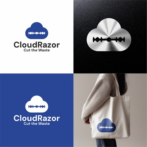 "Logo refinement for CloudRazor, an AI powered cloud waste detection tool for DevOps teams" winning Logo & business card