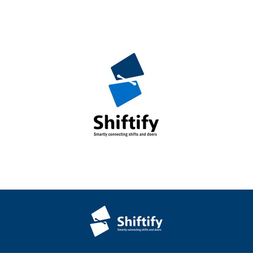 Minimalist and modern logo design for modern work shift management application Design by G°Ogre