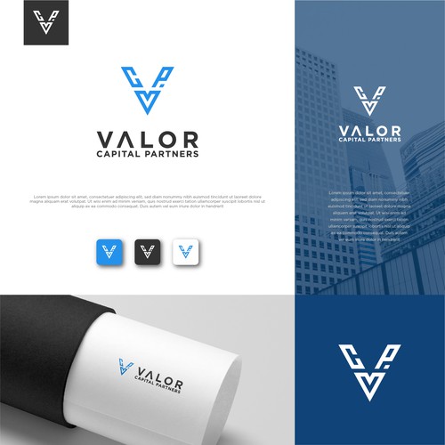 Valor Capital Partners design competition Design by KHAN GRAPHICS ™