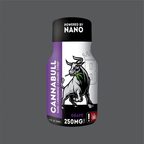 CANNABULL Nano-Cannabinoid Cannabis Syrup Design by Aarif Sumra