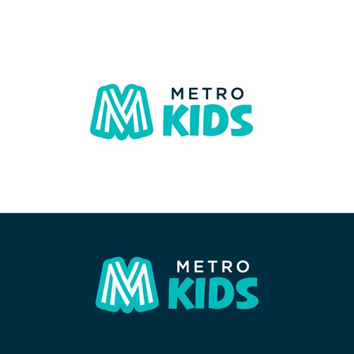 Metro Kids Logo Design by Muchsin41