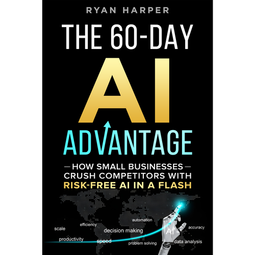 Designs | Bold, high-tech book cover about AI for small business owners ...