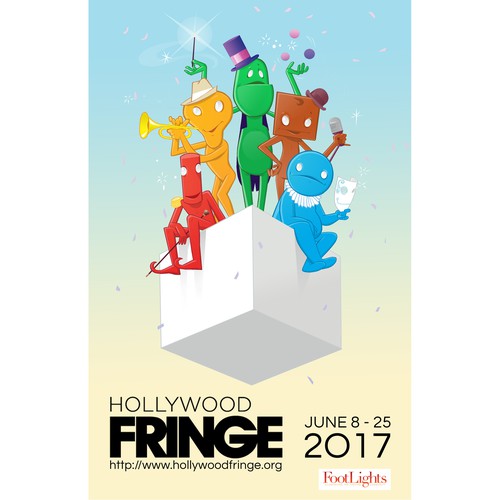 Guide Cover for the 2017 Hollywood Fringe Festival Design by sSpark