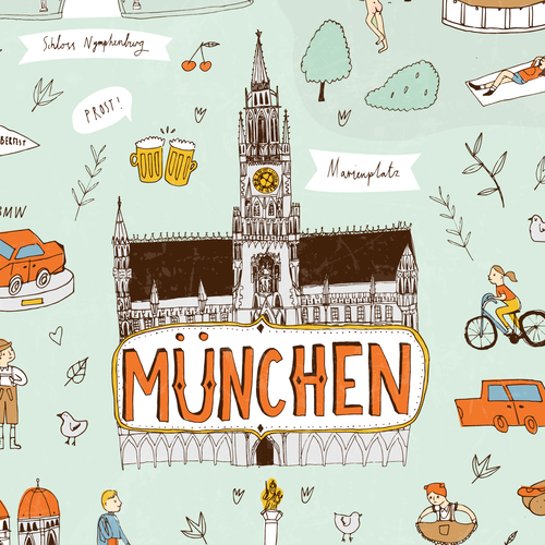 99d Community Contest: Create a poster for the beautiful city of Munich (MULTIPLE WINNERS!) Design by Peachee