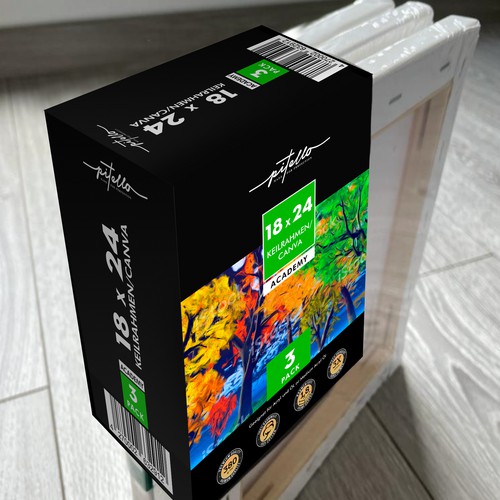 Clean, Professional, Not Boring Packaging Design For Canva Panels (artist material company) Design by Creativedzine