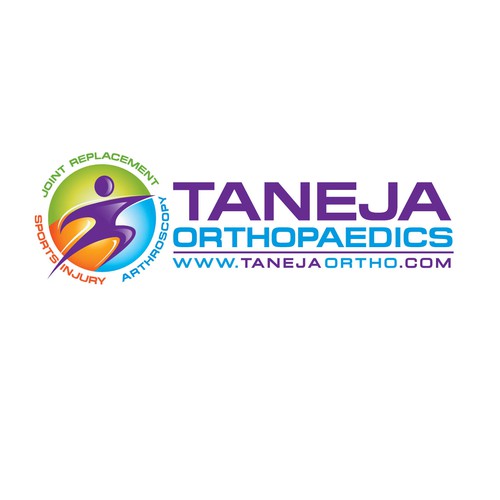 CREATIVE, IMAGINATIVE & STUNNING, LOGO WITH BOLD COLOURS FOR ORTHOPAEDIC SURGEON'S PRACTICE Design by A.Matar