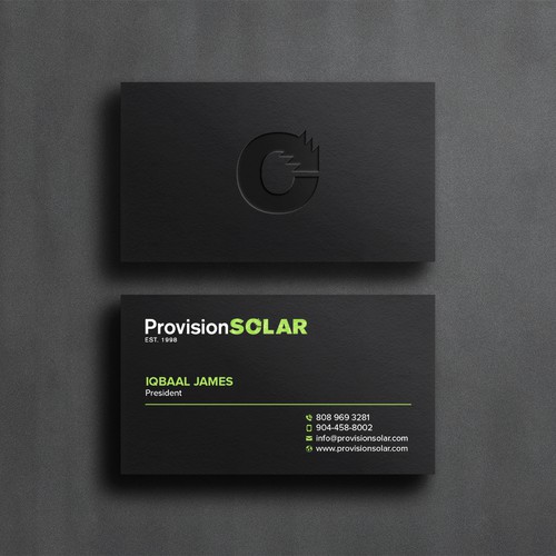 Solar Business Cards Design réalisé par Shila Rani Das