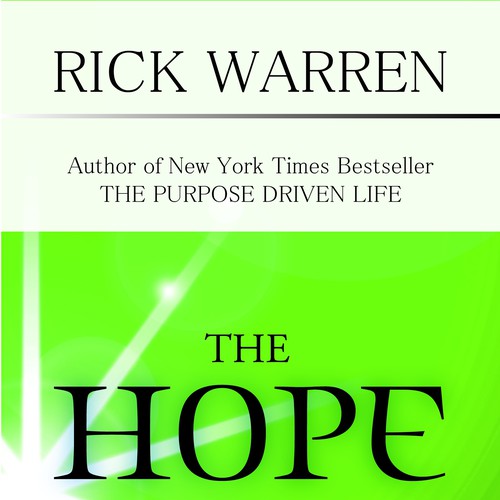 Design Rick Warren's New Book Cover Diseño de e3