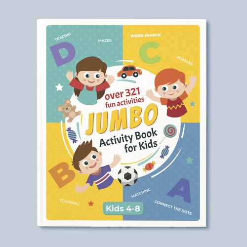 Fun Design for Jumbo Activity Book Design by Artilana
