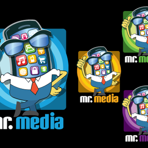 Design a logo for Mr. Media. A new name in mobile entertainment. Design by ✅ cybrjakk