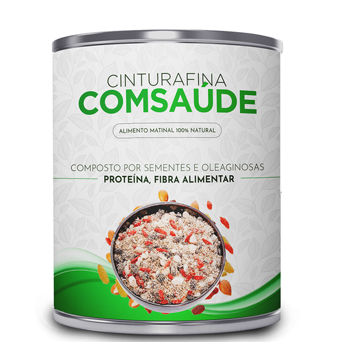 Label For Healthy Canned Food: cinturafinacomsaúde (healthy slim waist)