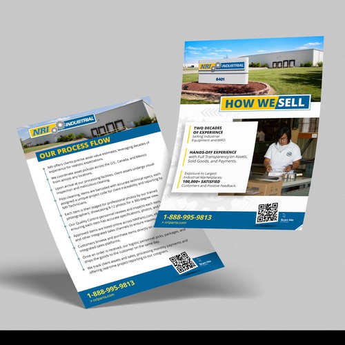 Design a brochure on our product processing journey Design by Manish Roul