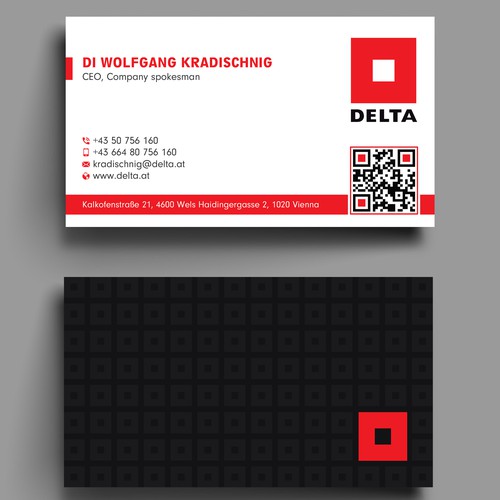 DELTA Business Card Relaunch Design by prosenjit_P