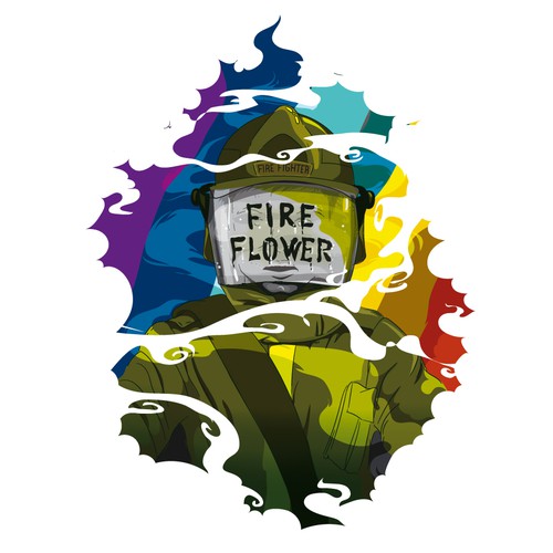 Fire Flower Needs A Masculine Design With A Face Incorporated Into A Leaf Or Bud And Fire Imagery イラスト グラフィック コンペ 99designs