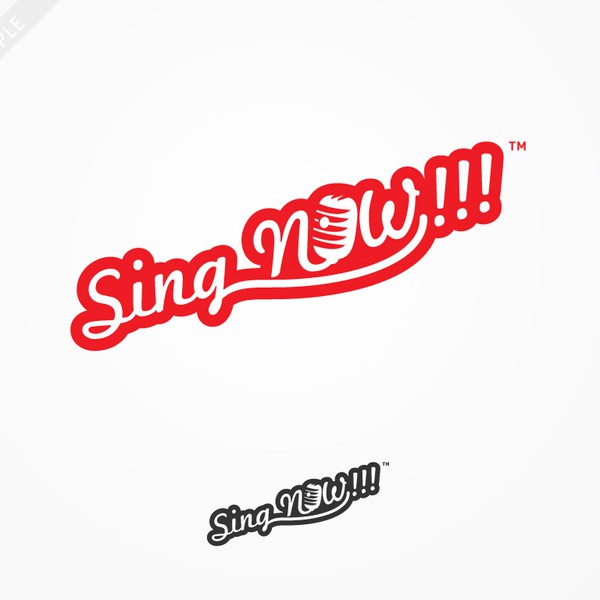 Sing NOW!!! logo concept