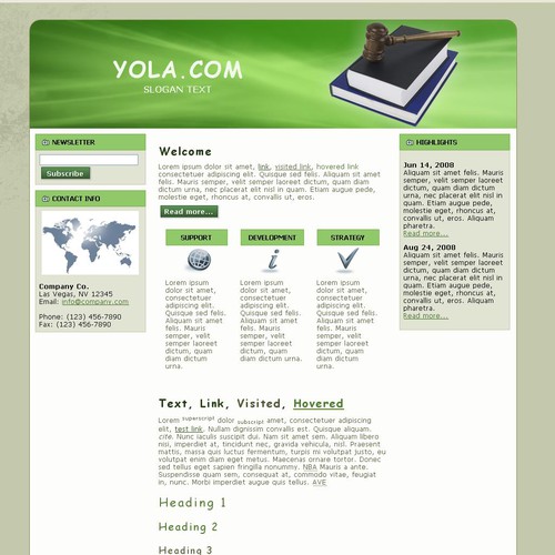 1-3 Page Website Template Design von Raescu Iulian