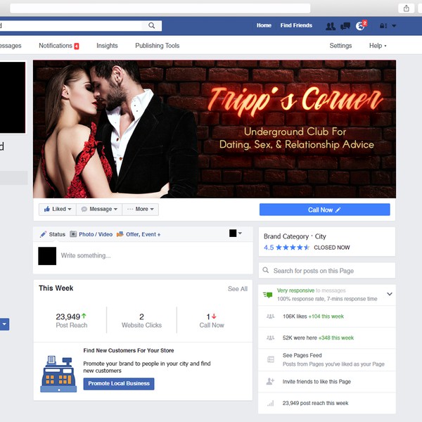 Design by NewPx titled "Facebook cover for a group targeted at men"