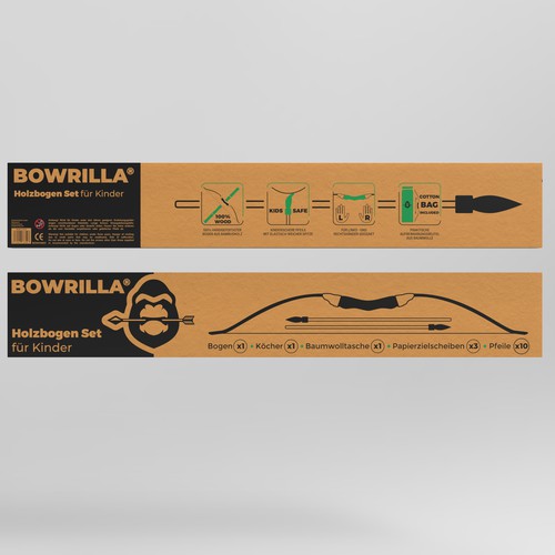 コンペ「Create an unique craft / corrugated paper box packaging design for our new brand BOWRILLA®」のデザイン by Sasha Løftさん 