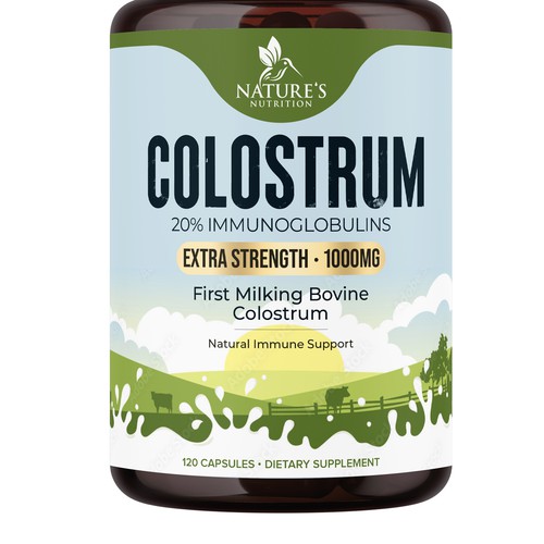 Powerful, Colostrum Design Needed for Nature's Nutrition Design by UnderTheSea™