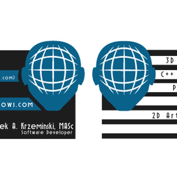 Create a business card for www.marek-knows.com