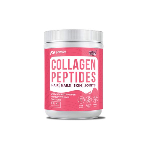 Packaging label for Collagen Peptides jar Design by Shisiouk