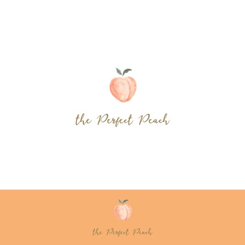 The Perfect Peach! Peach Bleach Logo Design by Q.logo