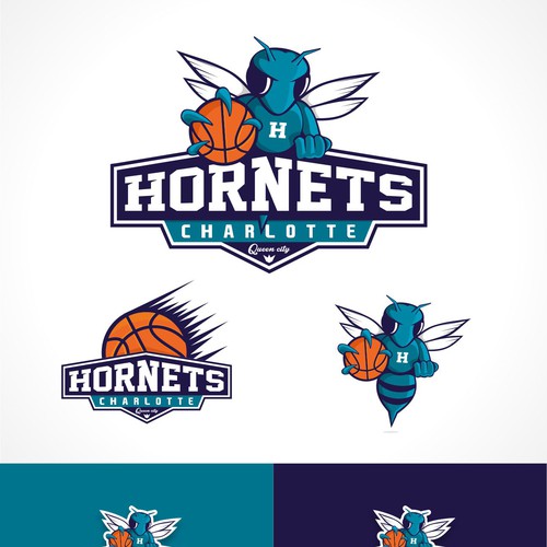 Community Contest: Create a logo for the revamped Charlotte Hornets! Design by Karanov creative