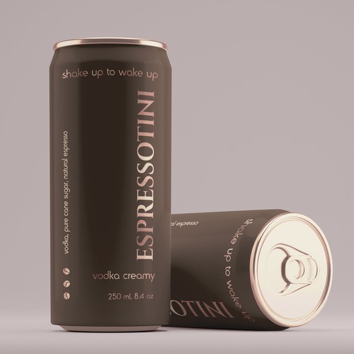 We need a Sexy, Luxuriously Designed Espresso Martini in a Can that appeals to women (and men). Design por Lady Goga