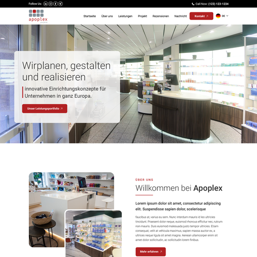 Web page design contest entry by Pinku