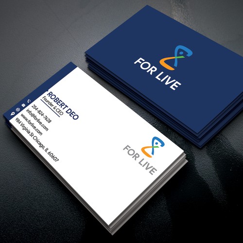 Design a suitable business card for 'For Life' Design by Muzahid4all