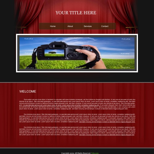 One page Website Templates Design by JaxHay Design