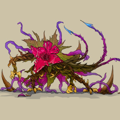 Design a Vicious Monster Plant for a Comic Book Design by Ardhidesign