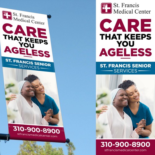 Design a banner that attracts older adults & families to use our specialized senior care & services Design by icon89GraPhicDeSign