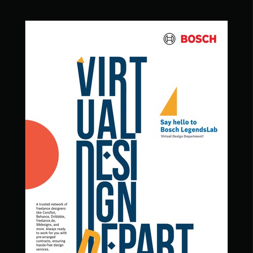Flyer design for BOSCH; progressive service offering Design by Muhammad Shahrooz
