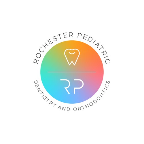 Minimalistic dental logo for pediatric and orthodontic office Design by waffleson