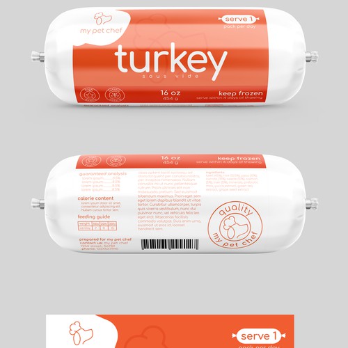 Premium Fresh Dog Food Design by Totoya