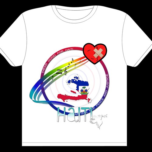 Wear Good for Haiti Tshirt Contest: 4x $300 & Yudu Screenprinter Diseño de Gyllenblue