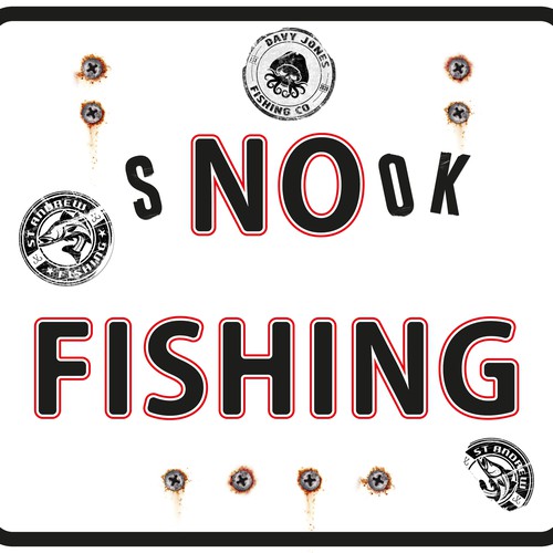 No Fishing Sign Design by Simeo