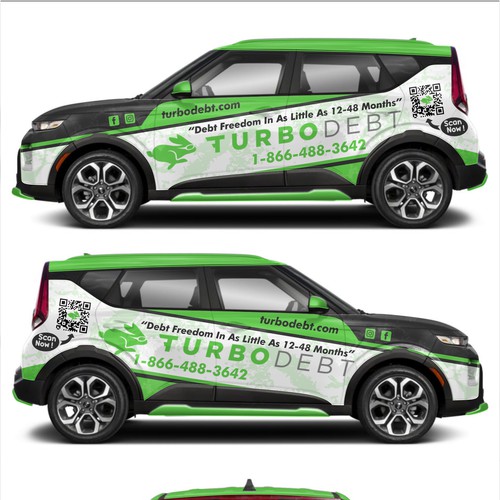 Kia Soul Car Wrap Design for Hot Fintech Startup Réalisé par dnite