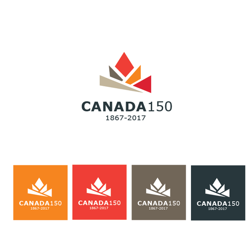Community contest: Design Canada’s 150th birthday logo! Design by G.design.plus