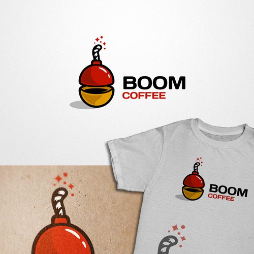 logo for Boom Coffee Design by Rom@n