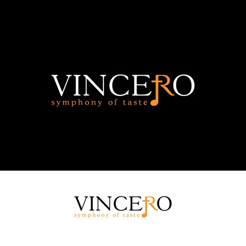 Making a logo in a restaurant (Name is VINCERO) Design by THE DESIGNSTER