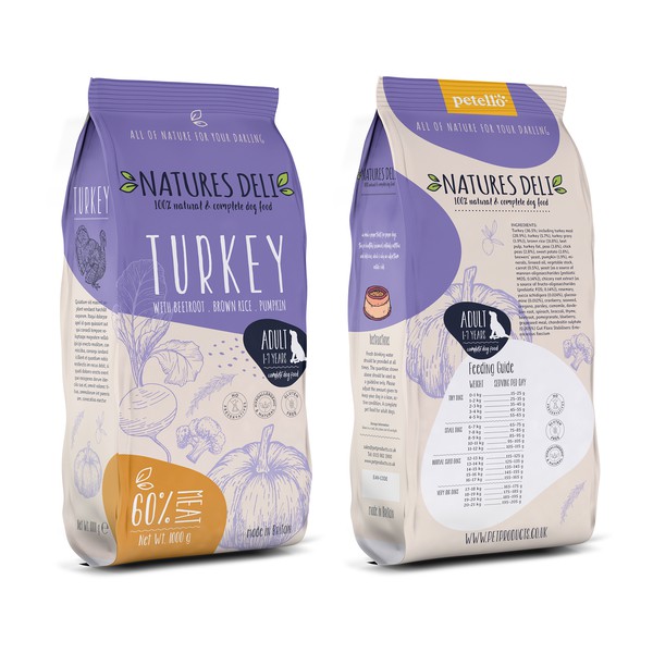 Dog food packaging design